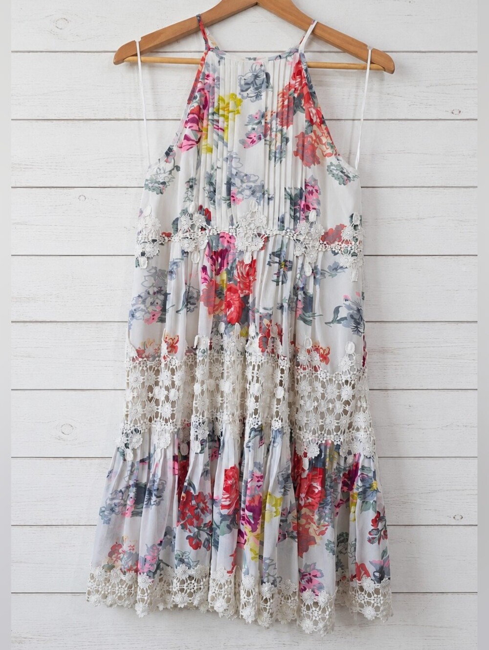 Ranna Gill Boho Floral And Lace Dress